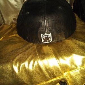 NFL leather Raiders hat